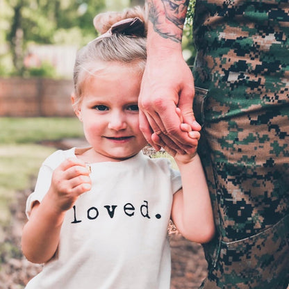 Loved - Organic Cotton Tee - Tenth &amp; Pine - Short Sleeve Tee - 2/3T